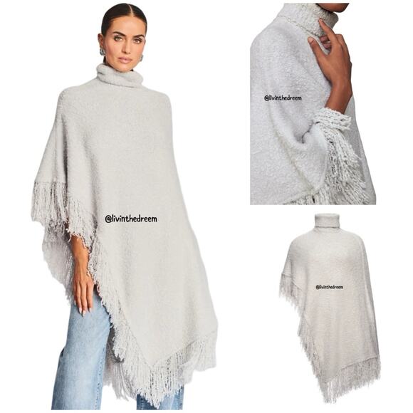SER.O.YA Frost Poncho SZ XS Silver $348 - Picture 4 of 14